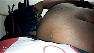 Ebony bbw gets facial from husband while her ass is licked