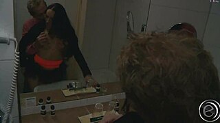 alisha sweet strips and gets a facial cumshot