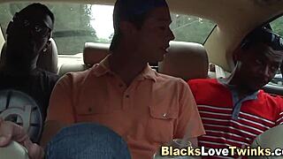 ebony threesome black guy masturbates interracial monster cock cumshot