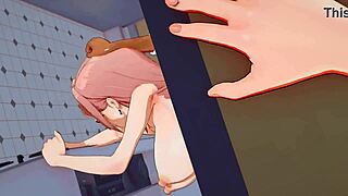 Tsuki Shiro Yanagi Motion Damage Voice Doggystyle Bent Over Anime Hentai Scene 😊