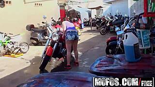 Mofos - pervs on patrol - biker babe boobnanza with Ashton Pierce, oops!