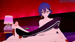 Jane Doe and Belle Rin have intense sex in this hentai.