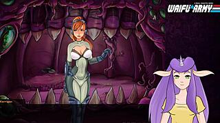 Redhead strips feeling the heat of sperm.