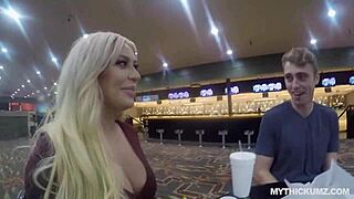 Busty blonde's bubble butt pounded hard after bowling