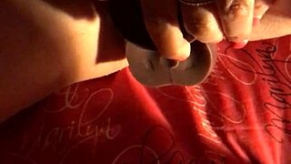 My wife plays and cums with a dildo.