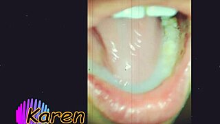 Three hot cumshots land right in my eager mouth. What a messy treat!