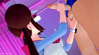 Mei rosa practices adult sex training on the bed