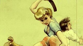 Vintage Illustration Of Antique Cartoon