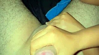 I give my roommate a handjob to wake him up and send him to classes.