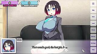 hey, dragon maid elma hates foreplay in hentai game ep 1?
