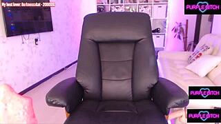 cutest kitty-slut enjoys huge dildo in costume