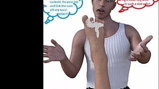 3d comic humiliates cuckold with foot fetish part 2