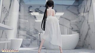 azur lane zhenhai 3d nude dance tik tok style