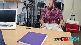 Does this muscled white bear want huge black dong?