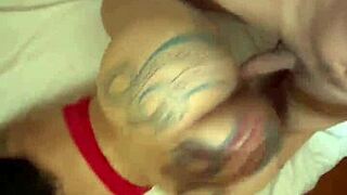 ball sucking turns into rough head and ass fucking