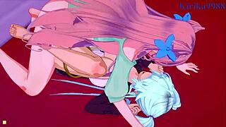 Cagliostro, Chris Yukine, and Maria Cadenzavna Eve dive into intense futanari action in Symphogear hentai. It’s wild!