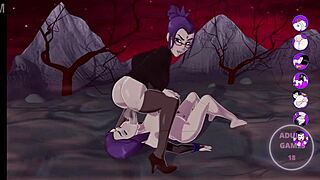 raven gets fucked by her futanari self in this anime