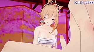 Nahida and Yoimiya Share Intense Emotions During Creampie in Genshin Hentai