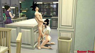 MILF mom gets assfucked by sons