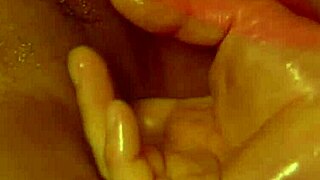 i massage deep pussy of blonde milf from europe.