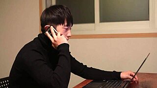 Two Individuals Engage In Physical Activity Scene.