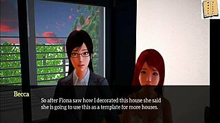 Teen redhead in anime family hentai