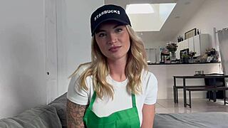 Barista Girl Cheats at Work, Wanna Join? 😜