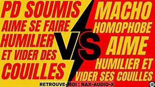 plan hard entre un fran�ais h�t�ro macho puissant et un jeune gay soumis et faible!