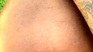 ghetto bitch sucks and fucks monster cock outdoors