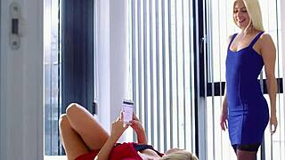 Hotel room fun with Jessie Volt and Lola A.