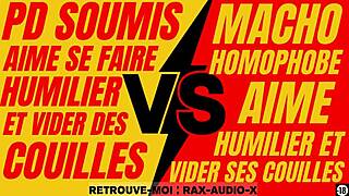 plan hard entre un fran�ais h�t�ro macho puissant et un jeune gay soumis et faible!