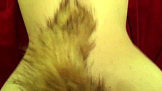 Couple in fox tail costumes enjoys intimate sex