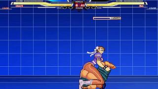 Chun-Li battles Long in hentai sex with cumshot.