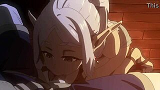 Frieren engages in detailed hentai scenes with momotdart.