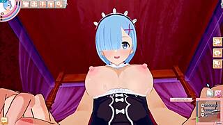 wanna see re zero rem pov 3d hentai anime game