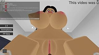 Amateur first time in Roblox porn with big black cock