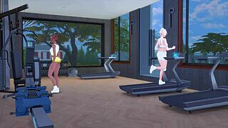 i watch lustful lesbian sluts having dirty sex in the gym sims anime hentai sfm preview