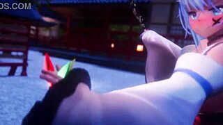 i love konosuba aqua in this cute hentai