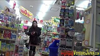 Asian Babe in Pantyhose Followed and Filmed in Outdoor Upskirt Action on Busy Street