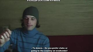 Wow, stunning young girl gets wild in real public porn action!