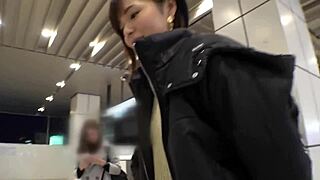 Bent Over Japanese Babe Gets Cumshot