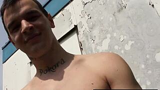 Young Gay Deviant Swaps Intense Blowjob for Quick Cash!