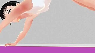 Leo Tries Stretch Yoga In Anime Exercise Video