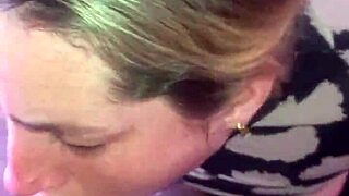 Blonde Slut Loves Deepthroat and Cum in Mouth