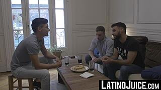 Hairy gay rodrigo el santo deepthroats jonas matt bareback