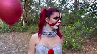 I dressed as a scarecrow and got my ass fucked in public during halloween with a creampie.