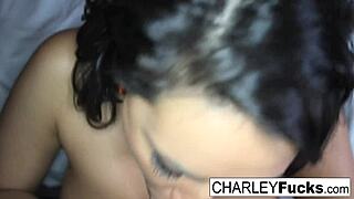 charley chase, that brunette pornstar, takes on a monster cock with blowjob and pussy sex