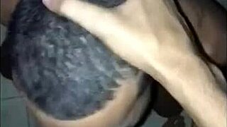 Intimate encounter in the barbershop.