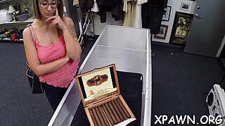 A couple engages in rough hardcore sex