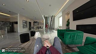 VR Bangers Aria Valencia & Angel Windell in Hot Teen Threesome HD